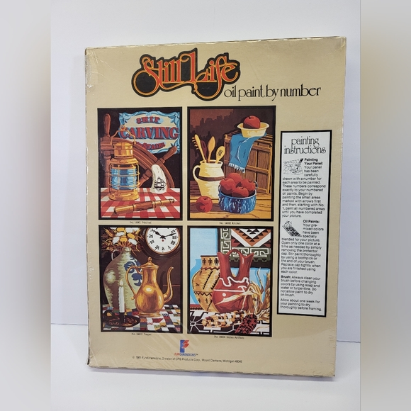 VTG Paint by Number Nautical Still Life Painting Ship Decor craft Master Lantern - Picture 2 of 10